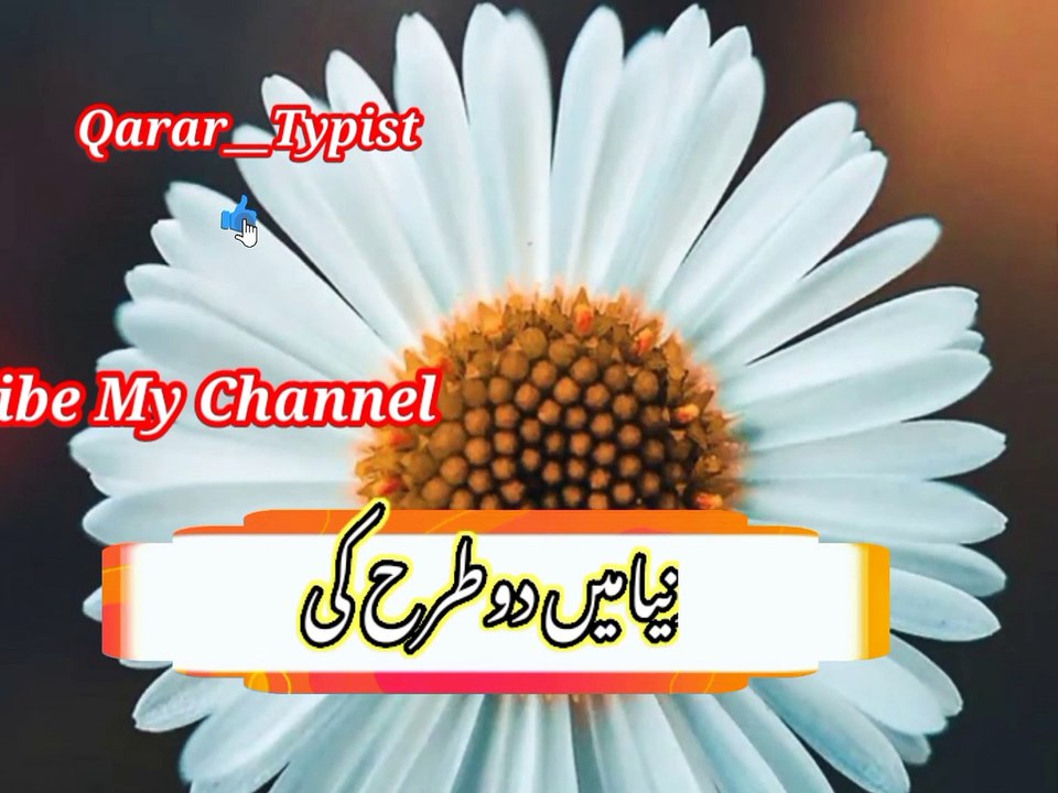 Dunya ki do tarah ki | دنیاکی دوطرح کی | qarar__typist