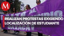 Protestan colectivos por desaparición de estudiante de secundaria en Oaxaca