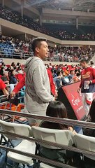 James Yap watches Rain or Shine take on San Miguel