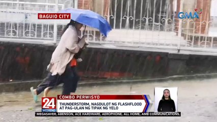 Thunderstorm, nagdulot ng flashflood at pag-ulan ng tipak ng yelo | 24 Oras Weekend