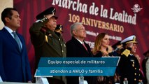 Aunque desapareció el Estado Mayor Presidencial, militares atienden a AMLO y su familia