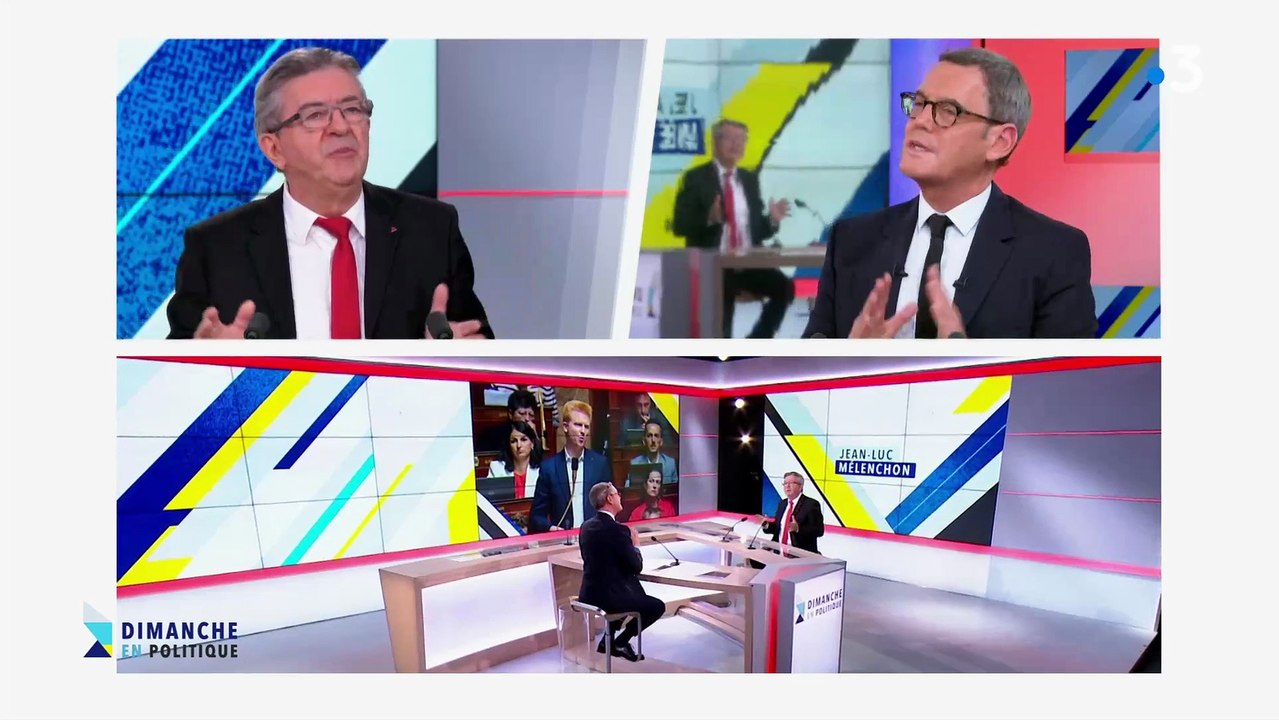 Jean-Luc Mélenchon renouvelle ce midi sur France 3 son "affection" à Adrien Quatennens : "Ce n’est pas un violent parce qu’il a été violent une fois ! "