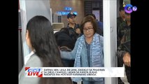 Dating Sen. Leila De Lima, dadalo sa pagdinig sa drug charges laban sa kanya bukas matapos ma-hostage kaninang umaga | News Live
