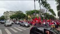 Lula em BH: apoiadores se concentram na Praça da Liberdade