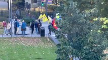 Son dakika haberleri | STOCKHOLM - İsveç'te terör örgütü YPG/PKK yandaşları gösteri yaptı