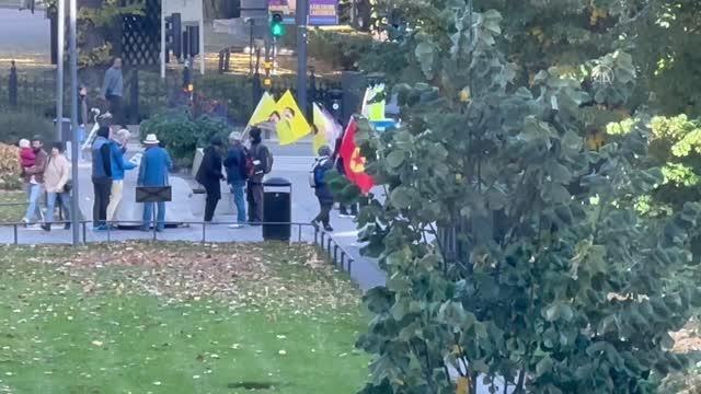 Son dakika haberleri | STOCKHOLM - İsveç'te terör örgütü YPG/PKK yandaşları gösteri yaptı