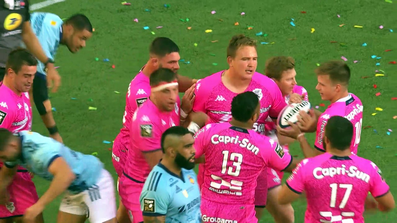 TOP 14 - Essai de Juan John VAN DER MESCHT (SFP) - Stade Français Paris - USA Perpignan - Saison 2022/2023