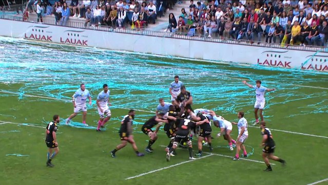 TOP 14 - Essai de Yoan TANGA MANGENE (SR) - Aviron Bayonnais - Stade Rochelais - Saison 2022/2023