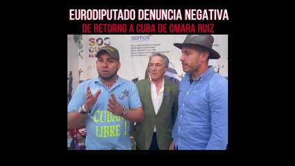 El eurodiputado Hermann Tertsh denuncia junto al Dr Ariel Ruiz Urquiola la negativa de retorno a Cuba de Omara Ruiz Urquiola