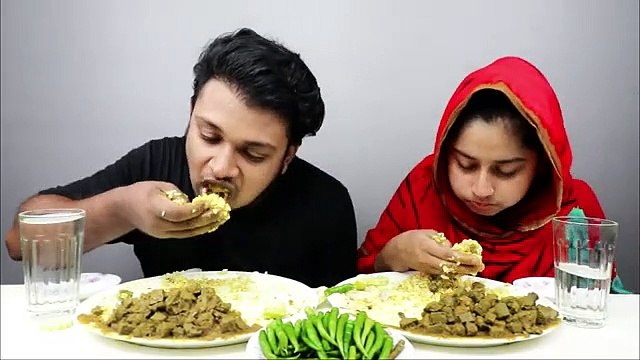 SPICY MUTTON CURY AND RICE EATING CHALLENGE | Mutton Curry Eating | food challenge