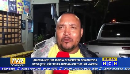 Una persona se encuentra desaparecida luego que el río Taujica arrasó parte de una vivienda