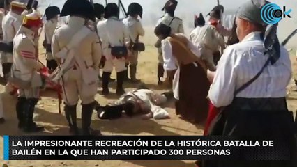 La impresionante recreación de la histórica Batalla de Bailén en la que han participado 300 personas