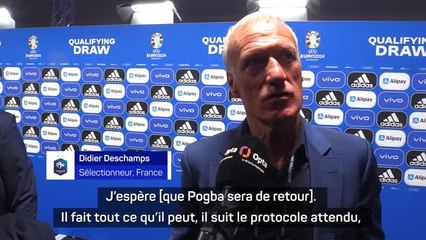 Bleus - Deschamps donne des nouvelles de Pogba : "Le plus important est qu'il soit rétabli"
