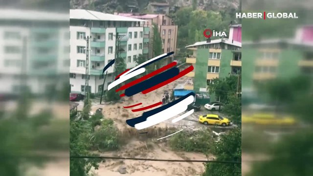 Artvin'i dolu ve sel vurdu