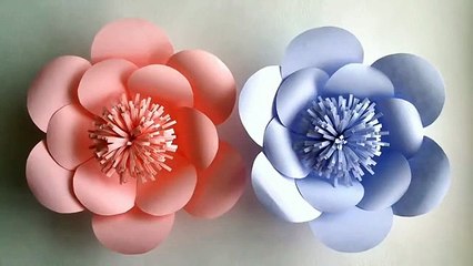 paper flower for decoration crafts idea