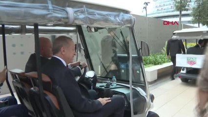 İSTANBUL-CUMHURBAŞKANI ERDOĞAN GALATAPORT'TA İNCELEMELERDE BULUNDU