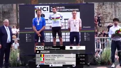 Championnats du Monde 2022 - Gravel - Gianni Vermeersch sacré en Gravel, Mathieu Van der Poel 3e