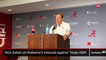 Nick Saban on Alabama's miscues against Texas A&M