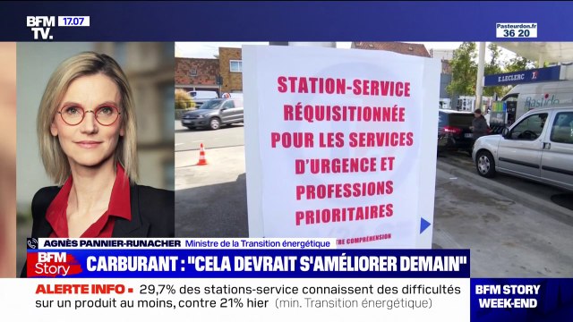 Pénuries de carburant: J'invite chacun à faire preuve de responsabilité, il n'y a pas besoin de faire de surstockage , affirme Agnès Pannier-Runacher