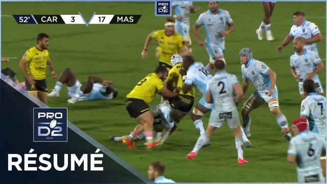 PRO D2 - Résumé US Carcassonne-Rugby Club Massy Essonne: 17-20 - J06 - Saison 2022/2023
