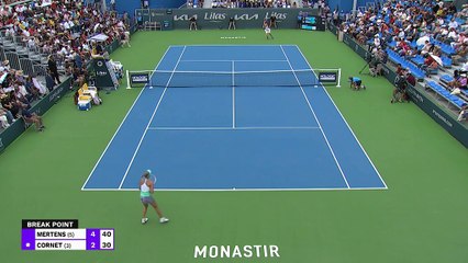 Monastir - Cornet sombre en finale face à Mertens