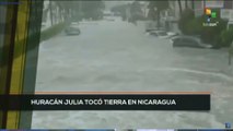 teleSUR Noticias 11:30 09-10: El huracán Julia alcanza territorio de Nicaragua