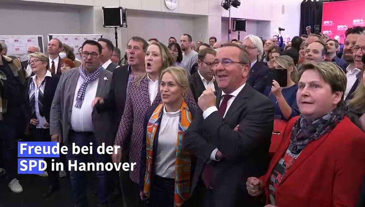 Landtagswahl in Niedersachsen: Jubel bei der SPD