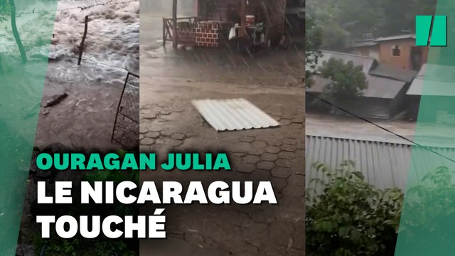 Rues inondées et toits en tôle arrachés : la tempête Julia déferle sur le Nicaragua