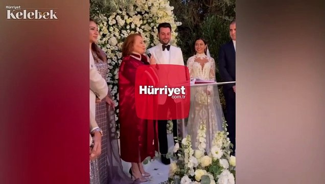 Sibel Can ve Hakan Ural'ın oğulları Engincan Ural sevgilisi Merve Kaya ile evlendi