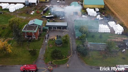 Intervention des pompiers à Saint-Isidore