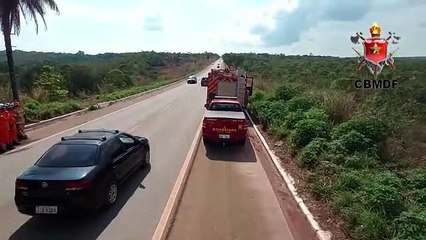 Resgate em acidente na DF-251, em São Sebastião