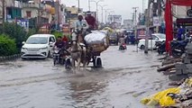 हिण्डौन में बरसे मेघ, सड़कों से लेकर बाजार तक जलमग्न
