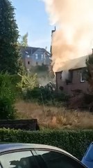 Incendie rue du viaduc à Ottignies 9 octobre 2022