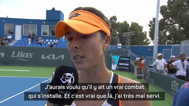 Monastir - Cornet : C'est toujours super frustrant de perdre en finale et de ne pas ramener le titre à la maison