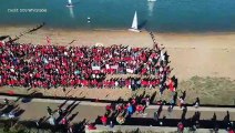 Protest against sewage discharges at Whitstable
