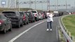 Crimean drivers stuck in long queues on way to damaged Kerch bridge