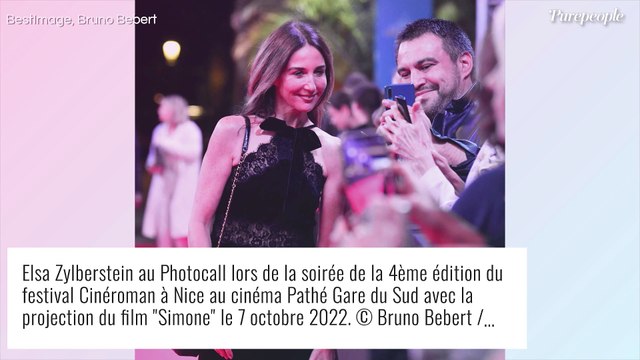 Elsa Zylberstein : Dentelle et épaules nues, l'actrice rayonne avec Samuel Le Bihan, à nouveau avec son ex