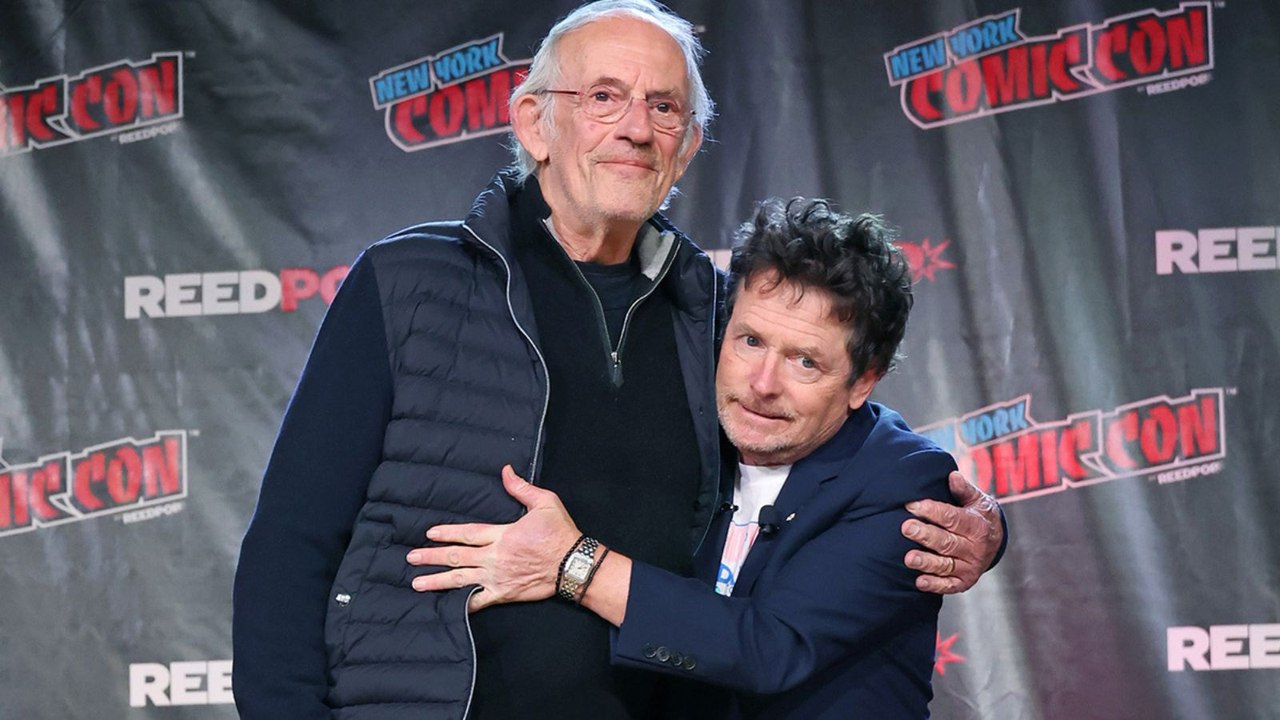Michael J. Fox and Christopher Lloyd reunited - Back To The Future NY Comic Con  2022