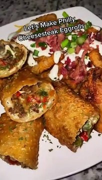 Philly cheesesteak egg rolls Everyday Cooking Recipes #EverydayCookingRecipes