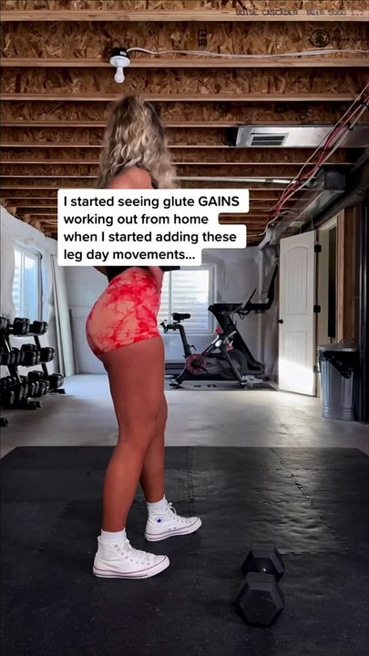 Glute gains using only dumbbells  Health Daily Advice #HealthDailyAdvice