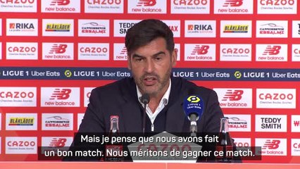 10e j. - Fonseca : "Nous méritons de gagner ce match"
