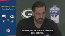 Rodgers sees 'slip in standards' for Packers after Giants loss