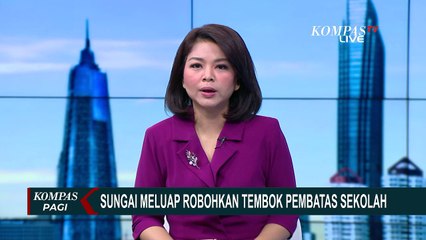 Download Video: Luapan Sungai Robohkan Tembok SDN Jember Lor 5, 3 Ruang Kelas Rusak!