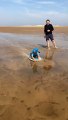 Kid Faceplants at the Beach