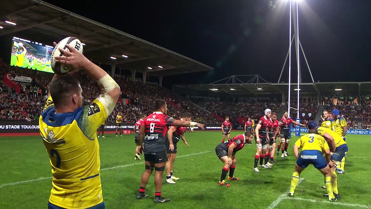 TOP 14 - Essai de Adrien PÉLISSIÉ  (ASM) - Stade Toulousain - ASM Clermont - Saison 2022/2023