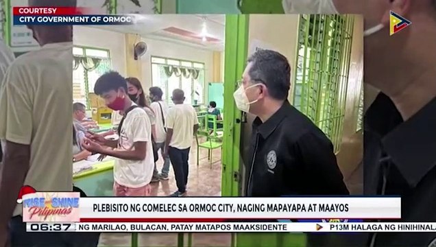 Plebisito ng COMELEC sa Ormoc City, naging mapayapa at maayos