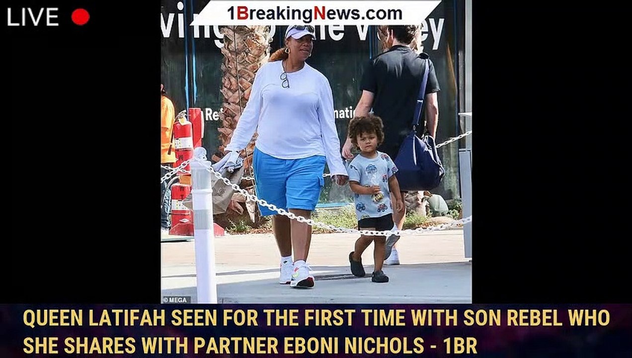Queen Latifah seen for the first time with son Rebel who she shares