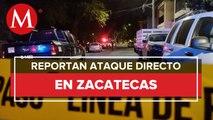 En Zacatecas, mueren dos personas tras ataque armado; tres más resultaron heridas