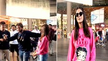 Shehnaaz Gill's Fan trying to touch and forcefully take a selfie with her at Mumbai Airport | FilmiBeat