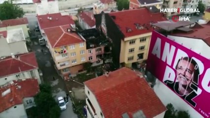 Kadıköy’de 3 kişinin hayatını kaybettiği binada yaşanan patlamaya ait yeni görüntüler ortaya çıktı
